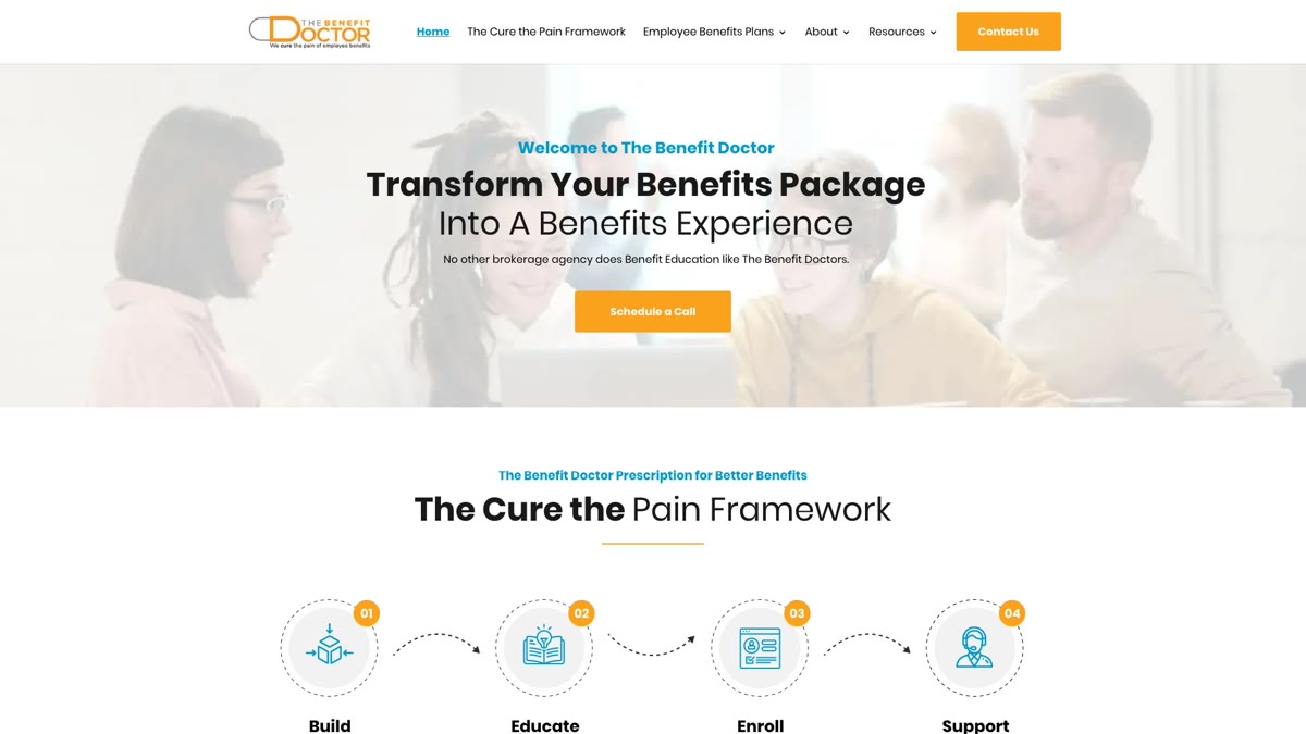 The Benefit Doctor's current homepage